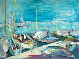  Séday, Éva - Sailboats on Lake Balaton 