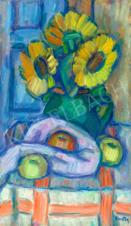  Kmetty, János - Still-Life with Sunflowers (Atelier), second half of the 1930s 