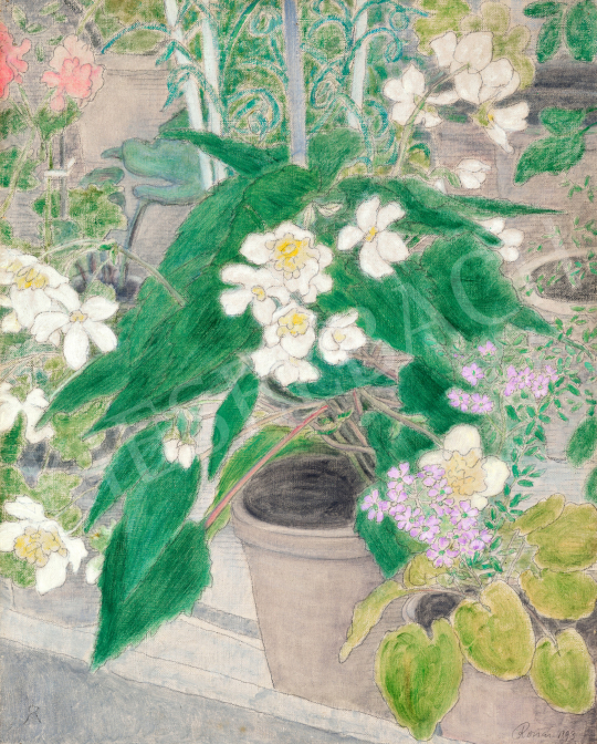 Rippl-Rónai József - Neuillyi virágok, 1893 | 73. Téli aukció aukció / 122 tétel