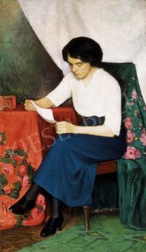  Szopos, Sándor - Woman reading | 25th Auction auction / 24 Lot