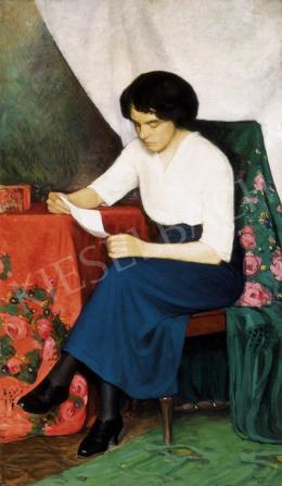  Szopos, Sándor - Woman reading 