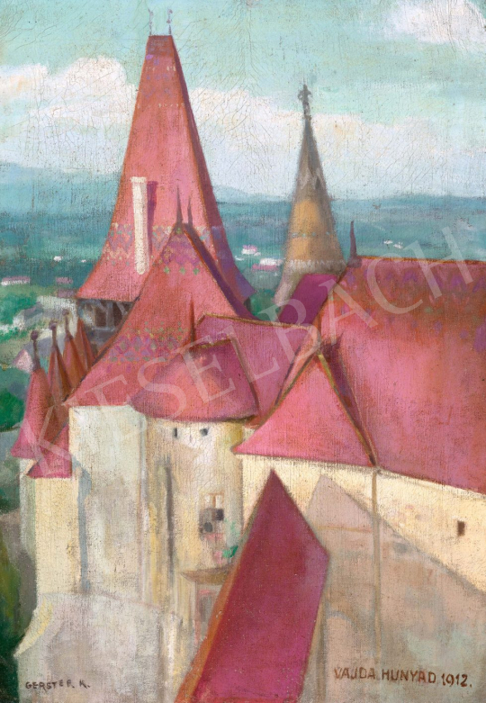 Gerster Károly - Vajdahunyad vára (Erdély), 1912 | 73. Téli aukció aukció / 159 tétel