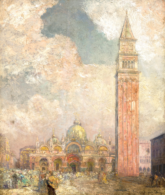  Háry, Gyula - Venice (St. Mark's Square), 1906 | 73rd Winter Auction auction / 193 Lot