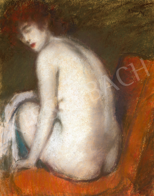 Rippl-Rónai, József - Parisian Model in the Studio (Zorka on a Red Velvet Chair) | 73rd Winter Auction auction / 198 Lot