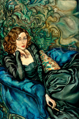  Batthyány, Gyula - Passion (Girl in a Blue Armchair), c. 1940 