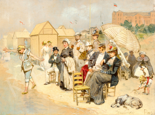  Préjelan, René - On the Beach, 1892 | 73rd Winter Auction auction / 224 Lot