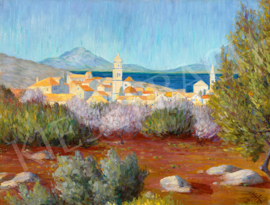  Sikorska Zsolnay, Júlia - Sunny Adriatic Seashore (Opatija), 1905 | 73rd Winter Auction auction / 233 Lot