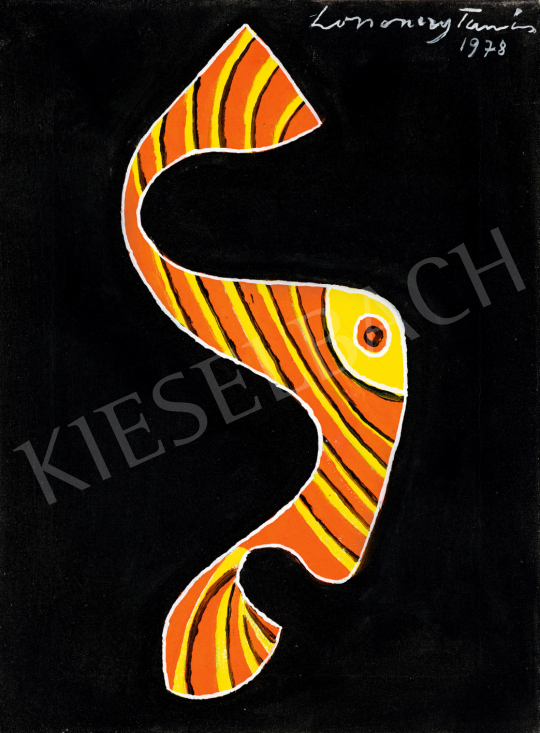  Lossonczy, Tamás - Composition (Little Fish), 1978 | 73rd Winter Auction auction / 255 Lot
