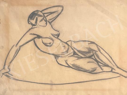 For sale  Perlrott Csaba, Vilmos - Reclining female nude 's painting