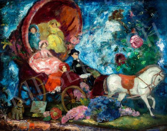 For sale  Iványi Grünwald, Béla - Idyll, Horse-Drawn Carriage, 1930s 's painting