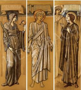 Sir Burne-Jones, Edward Coley - Triptich  - Faith, Hope, Charity 