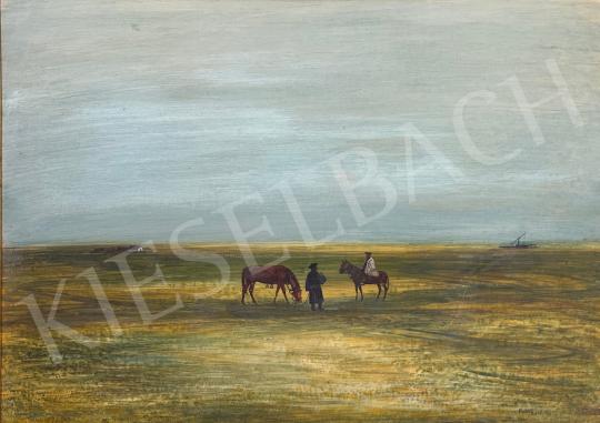  Kurucz D. István - Csikósok, 1977  festménye