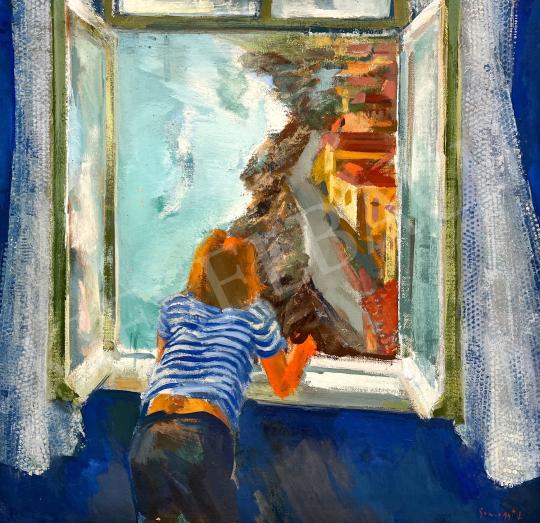 Eladó  Somogyi János - Szozopol (Kilátás az ablakból) festménye