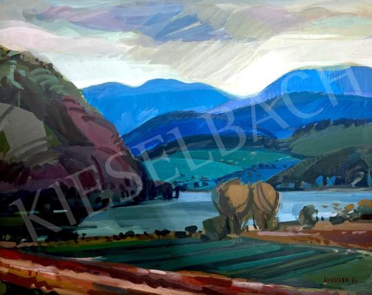 Luzsicza, Lajos - Danube bend at Dömös  painting