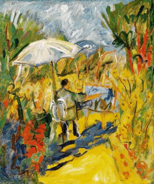  Basch Andor - Provence-i táj festővel | 25. Aukció aukció / 53 tétel