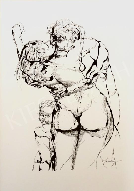 Eladó Szalay Lajos - Szerelmesek (Csók) festménye