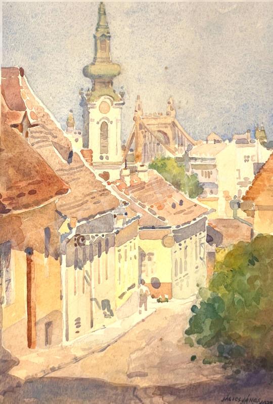 Eladó  Jálics János - Tabán, Hadnagy utca, 1933  festménye