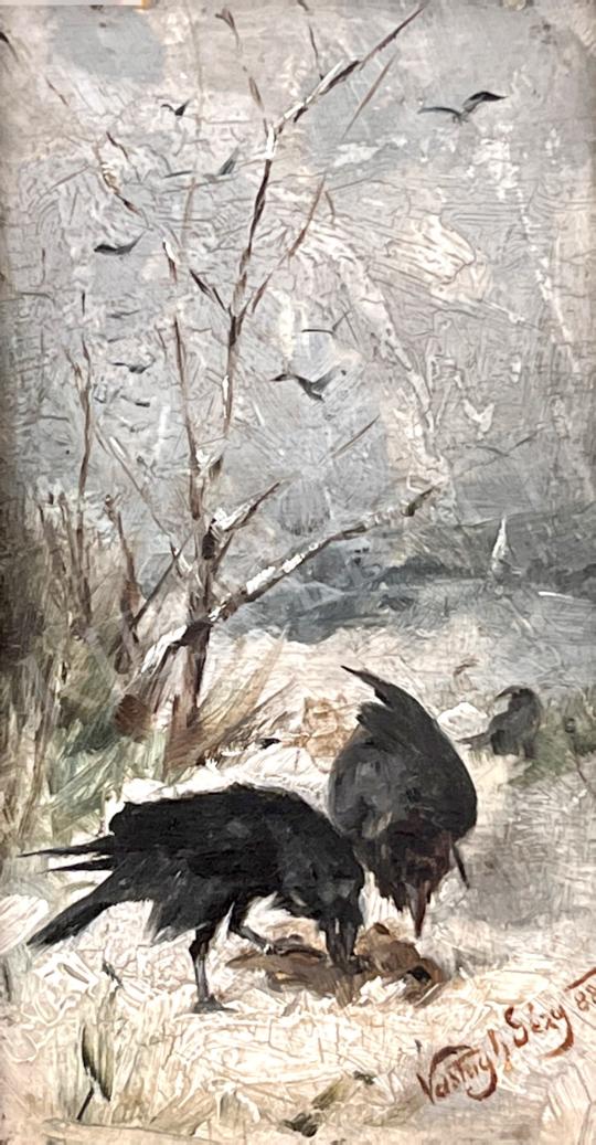 Eladó  Vastagh Géza - Tél, 1882  festménye