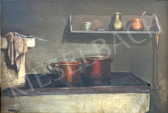  Stéhlik, János - Summer kitchen painting