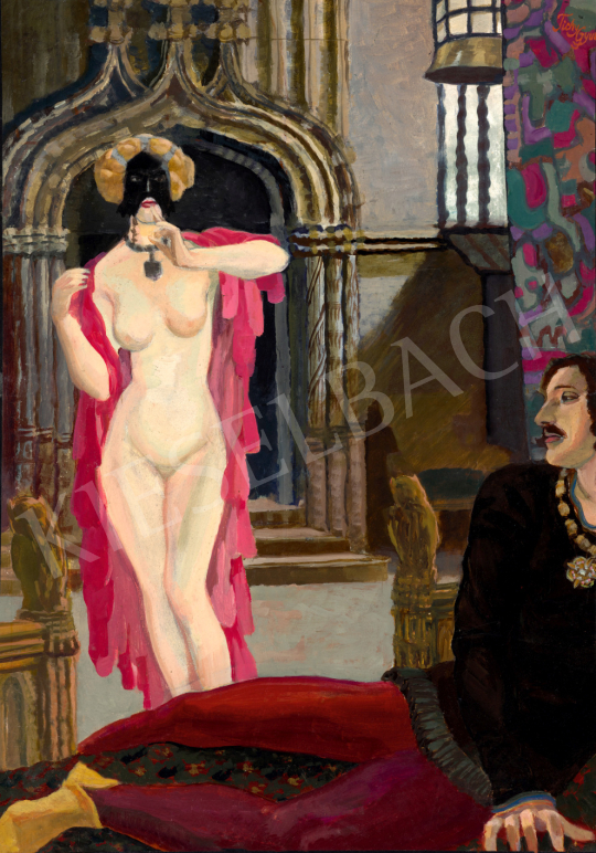 Tichy, Gyula - Temptation (Beautiful Ghost!), c. 1910 painting