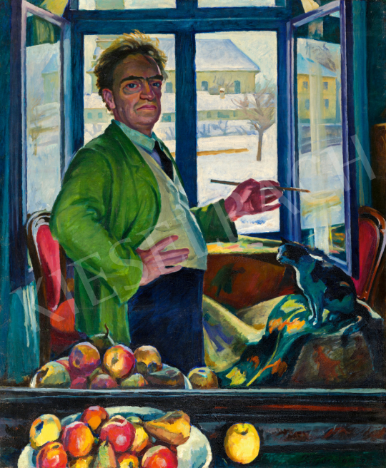 Ziffer, Sándor - Self-Portrait at the Atelier in Nagybánya painting