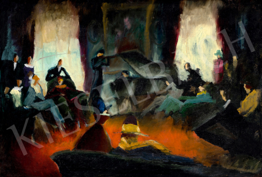 Eladó Szakmáry László - Házikoncert, 1920-as évek festménye