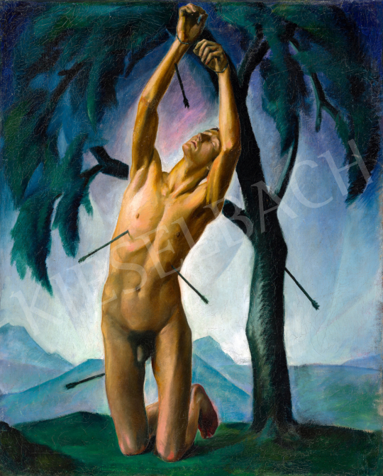 Korb, Erzsébet - Saint Sebastian, c. 1921 painting