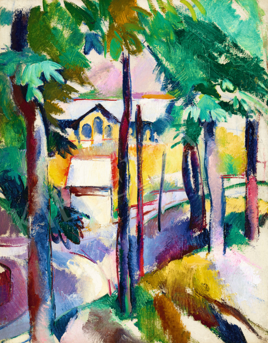 Aba-Novák, Vilmos - Detail of Zugliget. C. 1925 painting