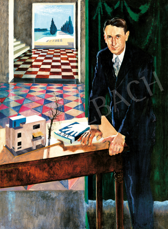 For sale Biai-Föglein, István - Bauhaus Portrait (Portrait of an Architect), 1933 's painting
