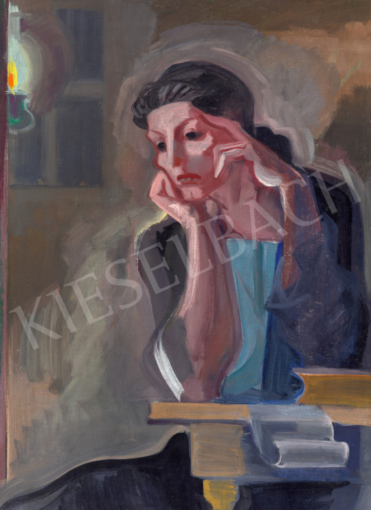 Medveczky, Jenő - Muse, 1943 painting