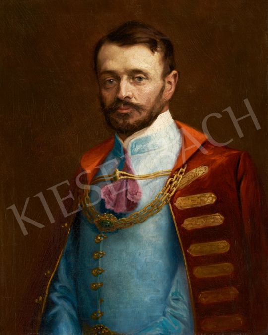 Eladó Bihari Sándor - Ifjabb gróf Andrássy Gyula portréja festménye