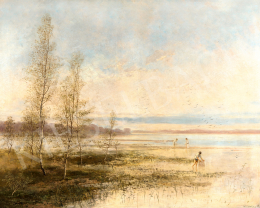  Mesterházy, Kálmán - Boys Fishing at Lake Balaton 