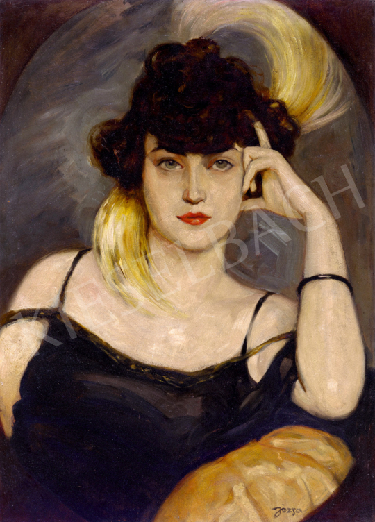 Józsa, Sándor - Diseuse, c. 1920 painting