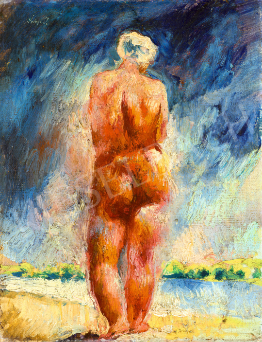  Szőnyi, István - Outdoor Nude (Danube Bank), mid 1920s painting