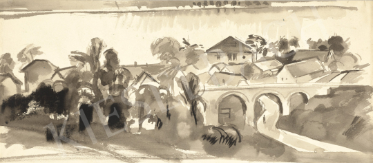  Szőnyi István - Viadukt, 1930-as évek közepe festménye