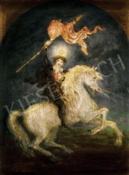  Madarász, Viktor - Resurrection (Petőfi on Horse-Back) - the prefiguration of the painter's great oil picture about Pet 