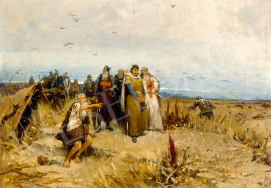 Deák-Ébner Lajos - Tatárjárás után, 1886 körül festménye