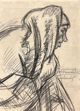  Iványi Grünwald, Béla - Woman in a Shawl, 1910s  