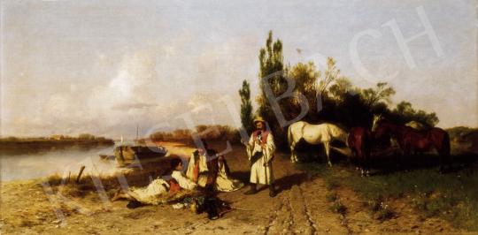 Böhm, Pál - Riverside Scene | 25th Auction auction / 83 Lot