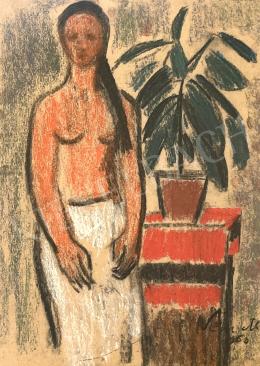  Németh, József - Female nude in interior, 1960  