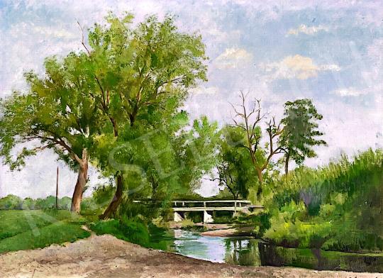 For sale  Bánovszky, Miklós - Stream with bridge 's painting