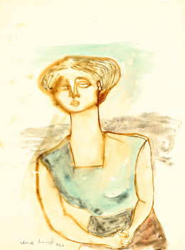  Anna, Margit - Girl in a Blue Top, 1943 