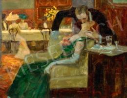 Kiss, Rezső - At the Music Hall (The Kiss), c. 1910  