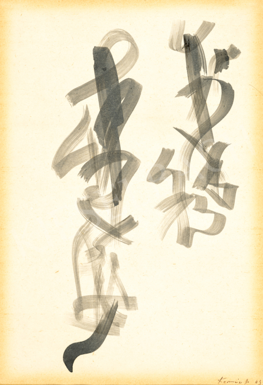  Korniss, Dezső - Calligraphy, 1963 | 74. Spring auction auction / 22 Lot