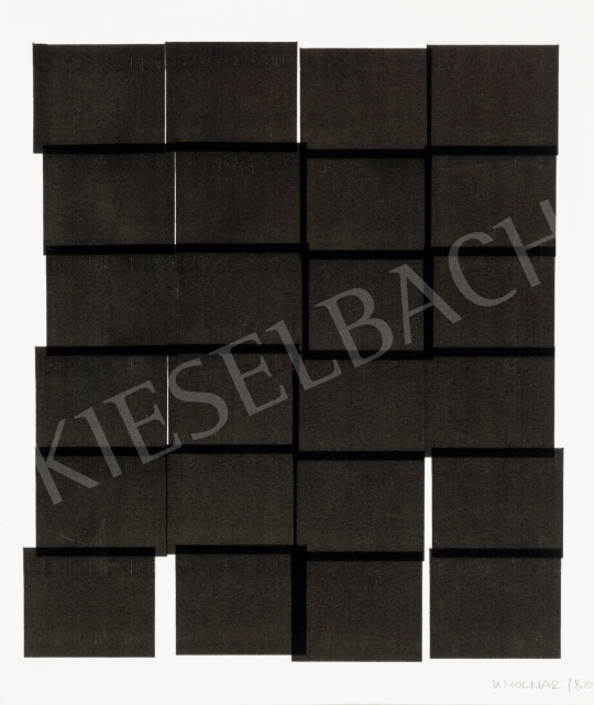  Molnár, Vera - Square structure, 1986 | 74. Spring auction auction / 24 Lot
