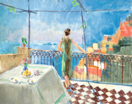  Fenyő, György - Summer Morning (Mediterranean Terrace), 1930s 