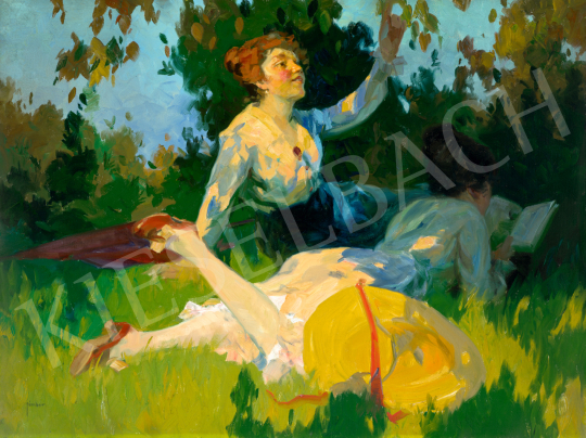  Jámbor, Lajos - Young Girls in Nature (Under the Trees) | 74. Spring auction auction / 37 Lot