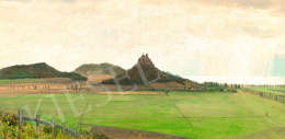 Gundelfinger Gyula - Balatonfelvidéki táj a Szent György hegy felől (Szigliget, Október), 1891 