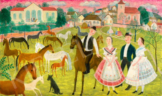Pekáry, István - Courting, 1933 | 74. Spring auction auction / 70 Lot
