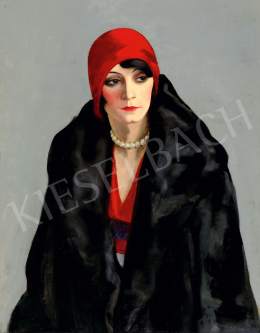 Diósy, Antal (Dióssy Antal) - Art Deco Lady (The Harpist), 1929 
